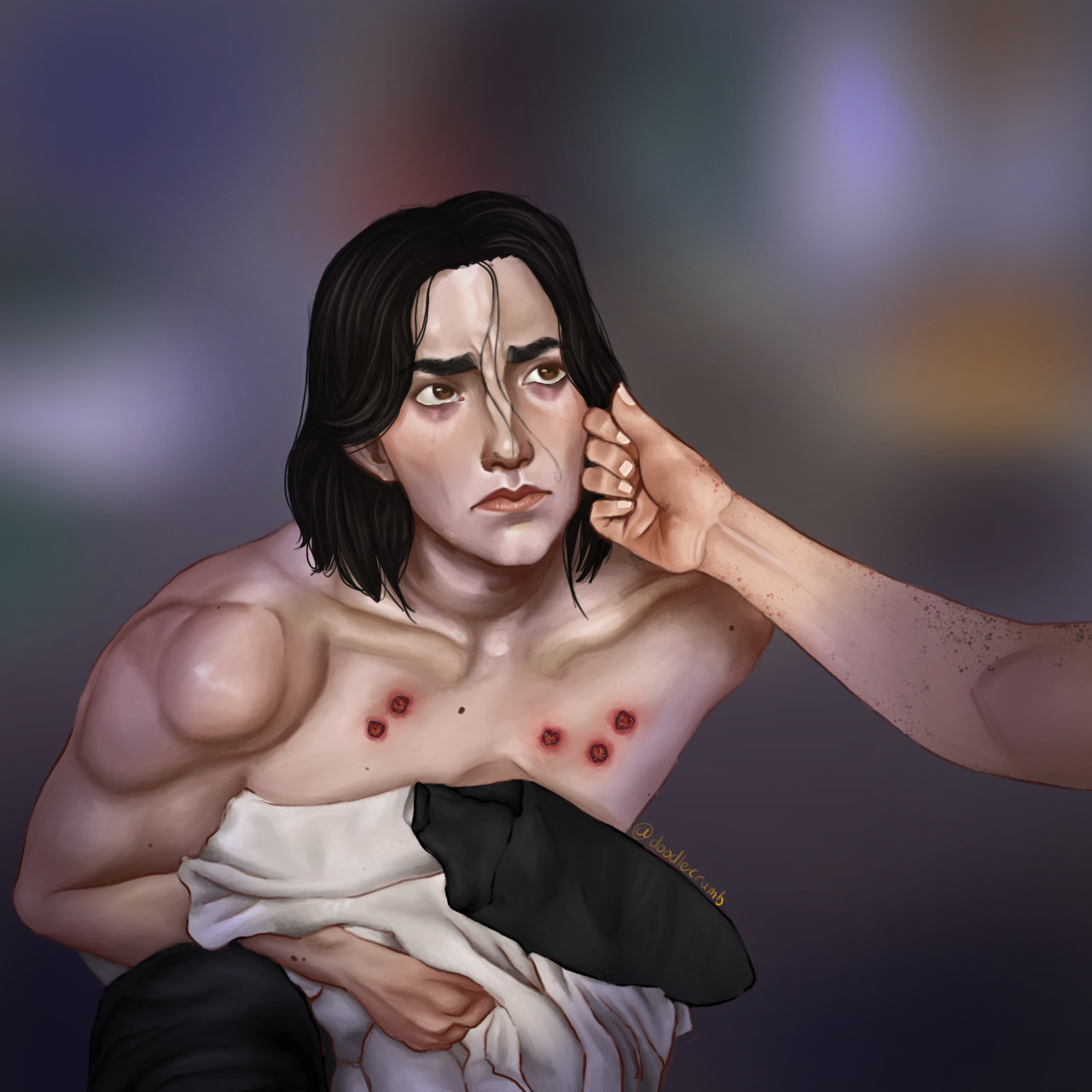 Abused Severus Snape fanart